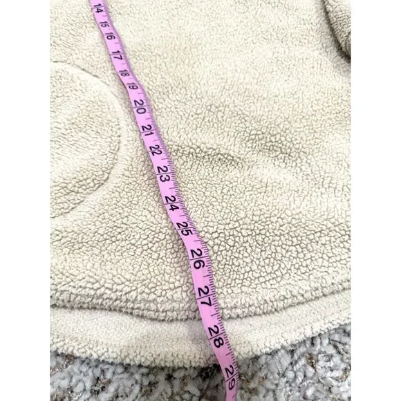 Aerie Offline Oversized Sherpa Quarter Zip in Soft Oat | Womens Size Small - Picture 12 of 12